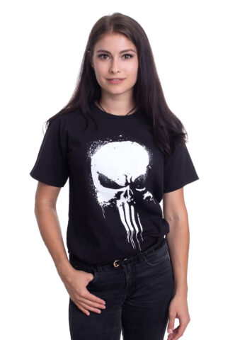 The Punisher – Paintspray Skull – T-Shirt – Schwarz – S – 100% Baumwolle