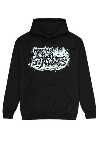These Streets – Stacked Logo Graff – Hoodie – Schwarz – S – 50% Baumwolle, 50% Polyester,Schweiß