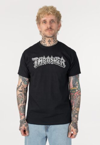 Thrasher – Cruisin‘ Black – T-Shirt – Schwarz – S – 100% Baumwolle