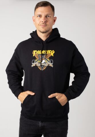 Thrasher x Antihero – Eaglegram Black – Hoodie – Schwarz – S – 50% Baumwolle, 50% Polyester