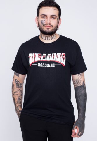 Thrasher – Firme Logo Black – T-Shirt – Schwarz – S – 100% Baumwolle