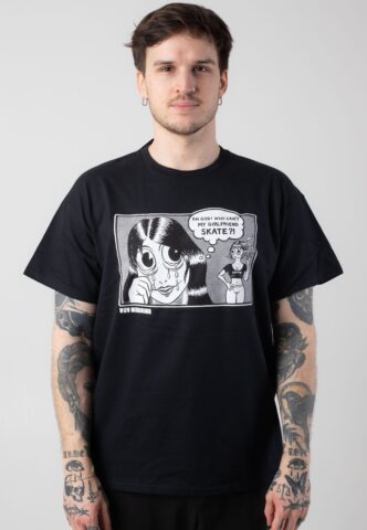 Thrasher x Toy Machine – Girlfriend Black – T-Shirt – Schwarz – L – 100% Baumwolle