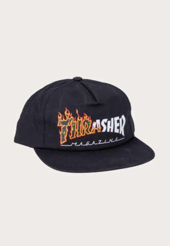 Thrasher – Ignite Black – Cap – Schwarz – Onesize – 60% Baumwolle, 40% Polyester