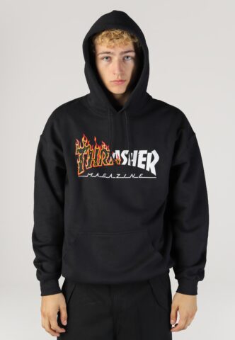 Thrasher – Ignite Black – Hoodie – Schwarz – XL – 50% Baumwolle, 50% Polyester