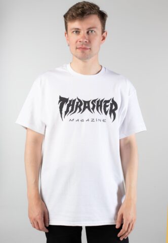 Thrasher – Metal White – T-Shirt – Weiß – XL – 100% Baumwolle