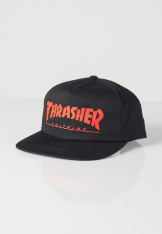 Thrasher x Spitfire – Snapback Black – Cap – Schwarz – Onesize – 60% Baumwolle, 40% Polyester