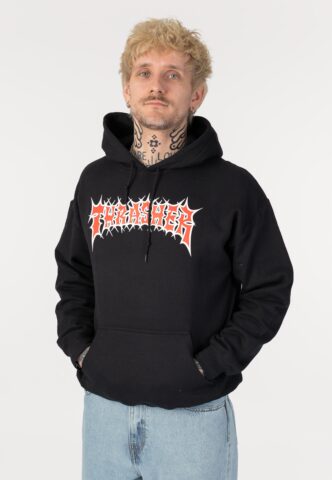Thrasher – Spikey Black – Hoodie – Schwarz – L – 50% Baumwolle, 50% Polyester