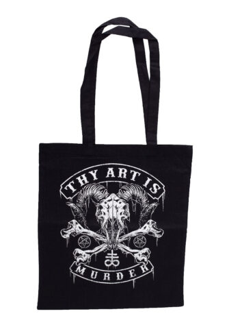 Thy Art Is Murder – Baphomet Skull – Tote Bag – Schwarz – Onesize – 100% Baumwolle