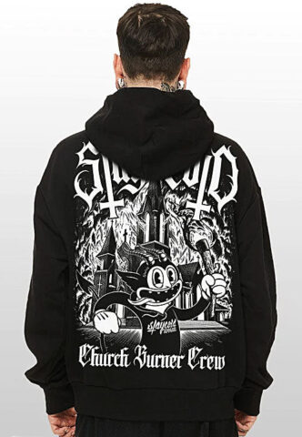 Stay Cold Apparel – Church Burner Crew Black – Hoodie – Schwarz – M – 65% Baumwolle, 35% Polyester