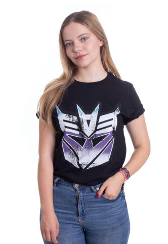 Transformers – Distressed Decepticon Shield – T-Shirt – Schwarz – S – 100% Baumwolle