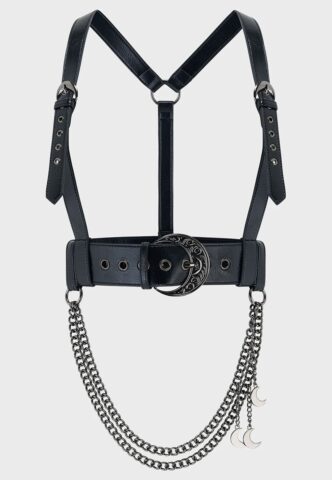 Killstar – Lovers Eclipse Black/Silver – Harnisch – Schwarz – 3XL/4XL – 100% Polyurethan