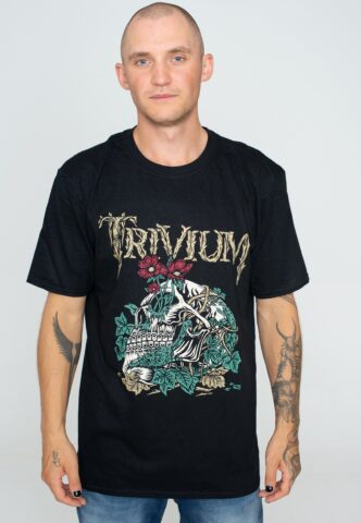 Trivium – Skelly Flower – T-Shirt – Schwarz – L – 100% Baumwolle