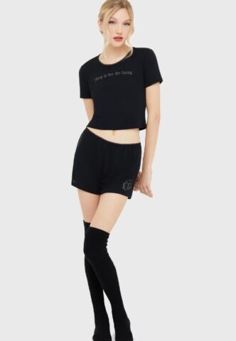 Killstar – Twilight Threads 3 Piece Set Black – Sleepwear – Schwarz – S – gid://shopify/Metaobject/72785363181