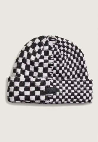 Vans – Two Check Black/White – Beanie – Schwarz – Onesize – 100% Polyacryl