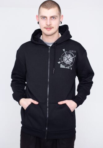Uncharted – Compass – Zipper – Schwarz – M – 65% Baumwolle, 35% Polyester