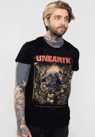 Unearth – The Wretched The Ruinous Album Cover – T-Shirt – Schwarz – L – 100% Baumwolle