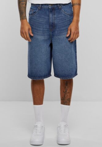 Urban Classics – 90’s Heavy Denim New Mid Blue Washed – Shorts – Blau – W34 – 100% Baumwolle