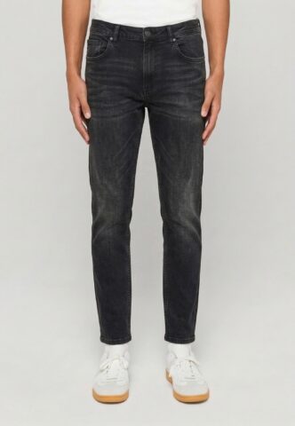 Urban Classics – Basic Slim Black Washed – Jeans – Schwarz – W34 – 98% Baumwolle, 2% Elastan
