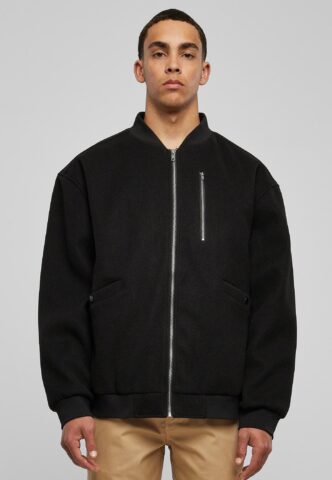 Urban Classics – Bomber Blouson Black – Jacke – Schwarz – XL – Obermaterial: 100% Polyester; Futter: 100% Polyester