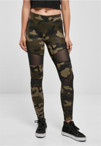 Urban Classics – Camo Tech Woodcamo/Black – Leggings – Tarnfarben – S – 80% Polyester, 20% Elastan