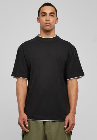 Urban Classics – Contrast Tall Black/White – T-Shirt – Schwarz – M – 100% Baumwolle