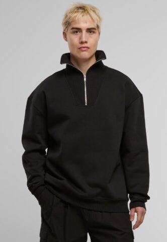 Urban Classics – Cut & Sew Black – Sweater – Schwarz – L – 70% Baumwolle, 30% Polyester