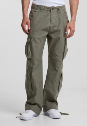 Urban Classics – Double Cargo Olive – Hose – Grün – W38 – 100% Baumwolle