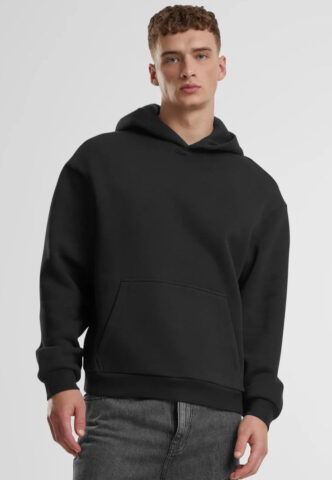 Urban Classics – Fluffy Black – Hoodie – Schwarz – S – 70% Baumwolle, 30% Polyester