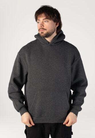 Urban Classics – Fluffy Charcoal – Hoodie – Grau – S – 70% Baumwolle, 30% Polyester