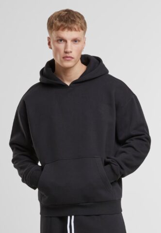 Urban Classics – Fluffy Oversized Black – Hoodie – Schwarz – S – 70% Baumwolle, 30% Polyester