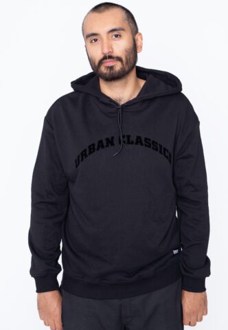 Urban Classics – Gate Black – Hoodie – Schwarz – S – 65% Baumwolle, 35% Polyester