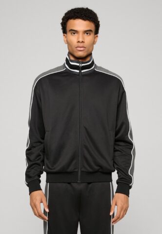 Urban Classics – Interlock College Black – Trainingsjacke – Schwarz – M – 100% Polyester
