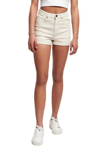 Urban Classics – Ladies 5 Pocket Whitesand – Shorts – Weiß – W27 – 98% Baumwolle, 2% Elastan