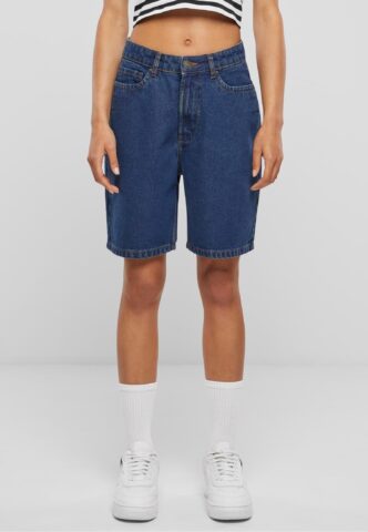 Urban Classics – Ladies 90‘s Bermuda Mid Indigo Washed – Shorts – Blau – W27 – 100% Baumwolle
