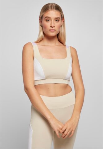 Urban Classics – Ladies Color Block Softseagrass/White/Lilac – BH – Grün – S – 80% Polyester, 20% Elastan