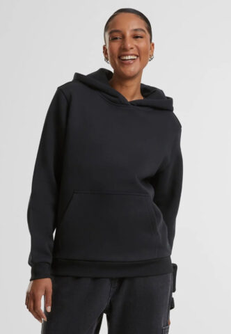Urban Classics – Ladies Fluffy Black – Hoodie – Schwarz – XL – 70% Baumwolle, 30% Polyester