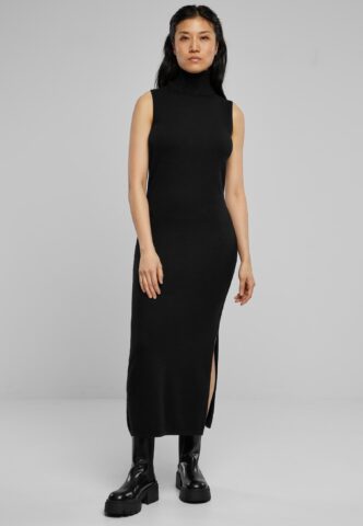 Urban Classics – Ladies Knitted Eco Viscose Turtleneck Black – Kleid – Schwarz – XXL – 52% Viskose, 28% Polyester, 20% Nylon