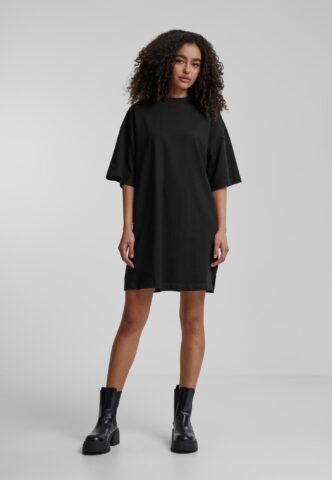 Urban Classics – Ladies Organic Heavy Oversized Tee Black – Kleid – Schwarz – M – 100% Bio-Baumwolle
