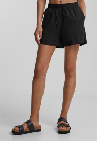 Urban Classics – Ladies Seersucker Black – Shorts – Schwarz – XL – 100% Baumwolle