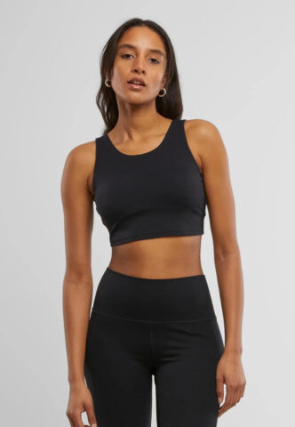 Urban Classics – Ladies Sports Low Back – BH – Schwarz – S – 82% Nylon, 18% Elastan