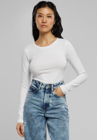 Urban Classics – Ladies Stretch Jersey White – Body – Weiß – M – 95% Baumwolle, 5% Elastan