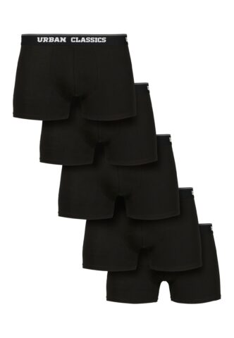 Urban Classics – Organic Pack Of 5 Black – Boxershorts – Schwarz – M – 97% Baumwolle, 3% Polyester