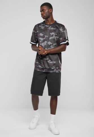 Urban Classics – Oversized Mesh Darkcamo – T-Shirt – Tarnfarben – M – 100% Polyester
