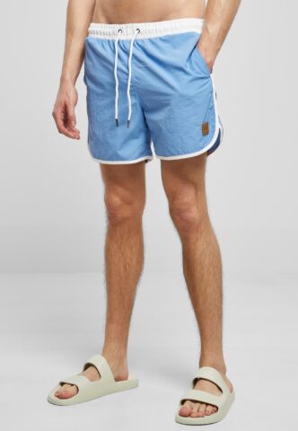 Urban Classics – Retro White/Horizonblue – Board Shorts – Blau – XXL – Außenmaterial: 100% Nylon; Innenfutter: 100% Polyester