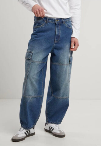 Urban Classics – Tapered Heavy Ounce Baggy Dirty Washed – Jeans – Blau – W30 – 100% Baumwolle