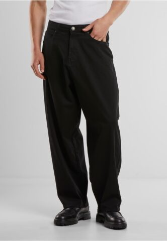 Urban Classics – Tapered Twill Baggy Black – Hose – Schwarz – W38 – 98% Baumwolle, 2% Elastan