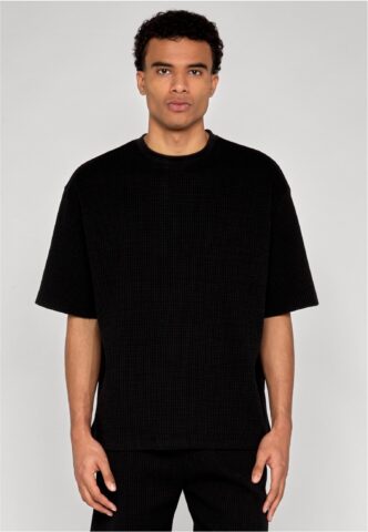 Urban Classics – Thermal Waffle Black – T-Shirt – Schwarz – M – 100% Baumwolle