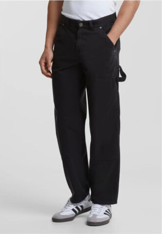 Urban Classics – Twill Double Knee Black – Hose – Schwarz – W32 – 100% Baumwolle
