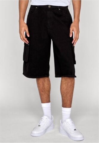 Urban Classics – Washed Workwear Black – Shorts – Schwarz – W33 – 100% Baumwolle
