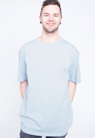 Urban Classics – Heavy Oversized Summerblue – T-Shirt – Blau – S – 100% Baumwolle